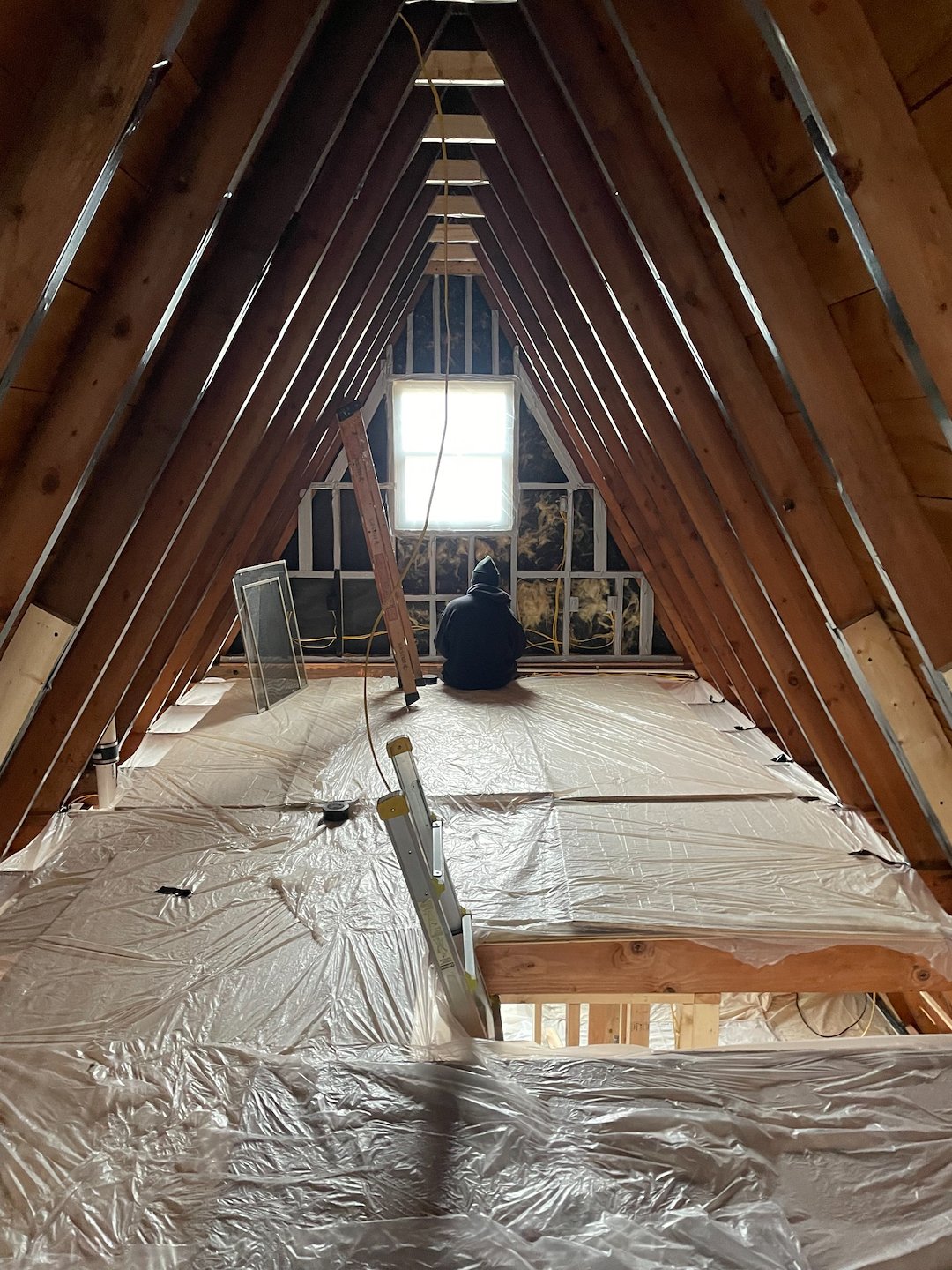 A-Frame Closed-Cell Spray Foam Insulation in Amherst Junction, WI