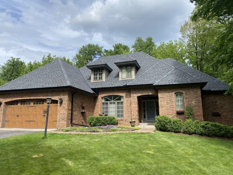 GAF Timberline UHD Roof Replacement with GAF Timbertex Hip & Ridge Cap Upgrade and Velux FS Fixed Skylights in Wausau, WI